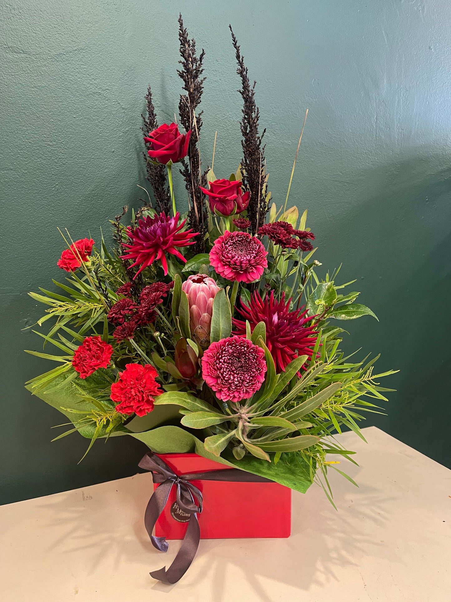 Romantic Mixed seasonal Box Arrangement
