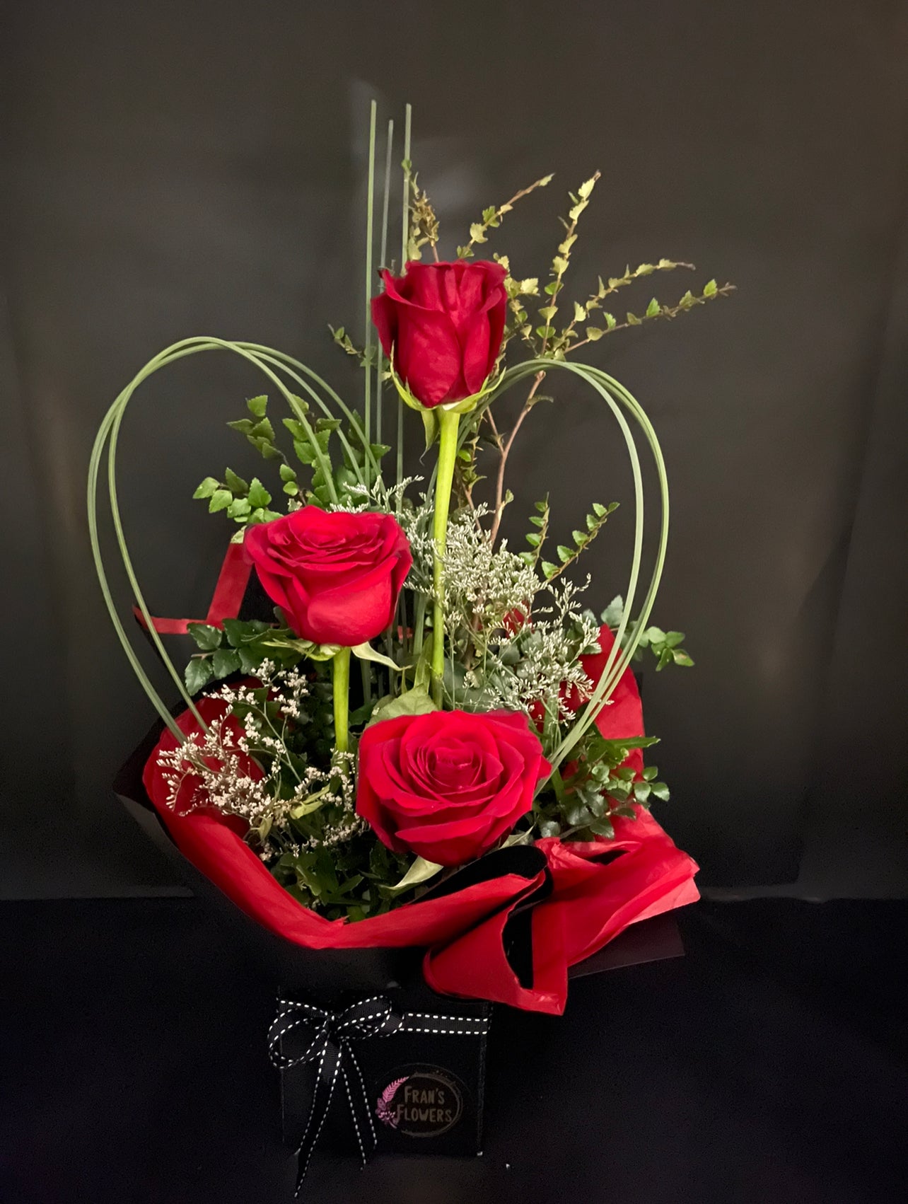 Trio Of Red Roses