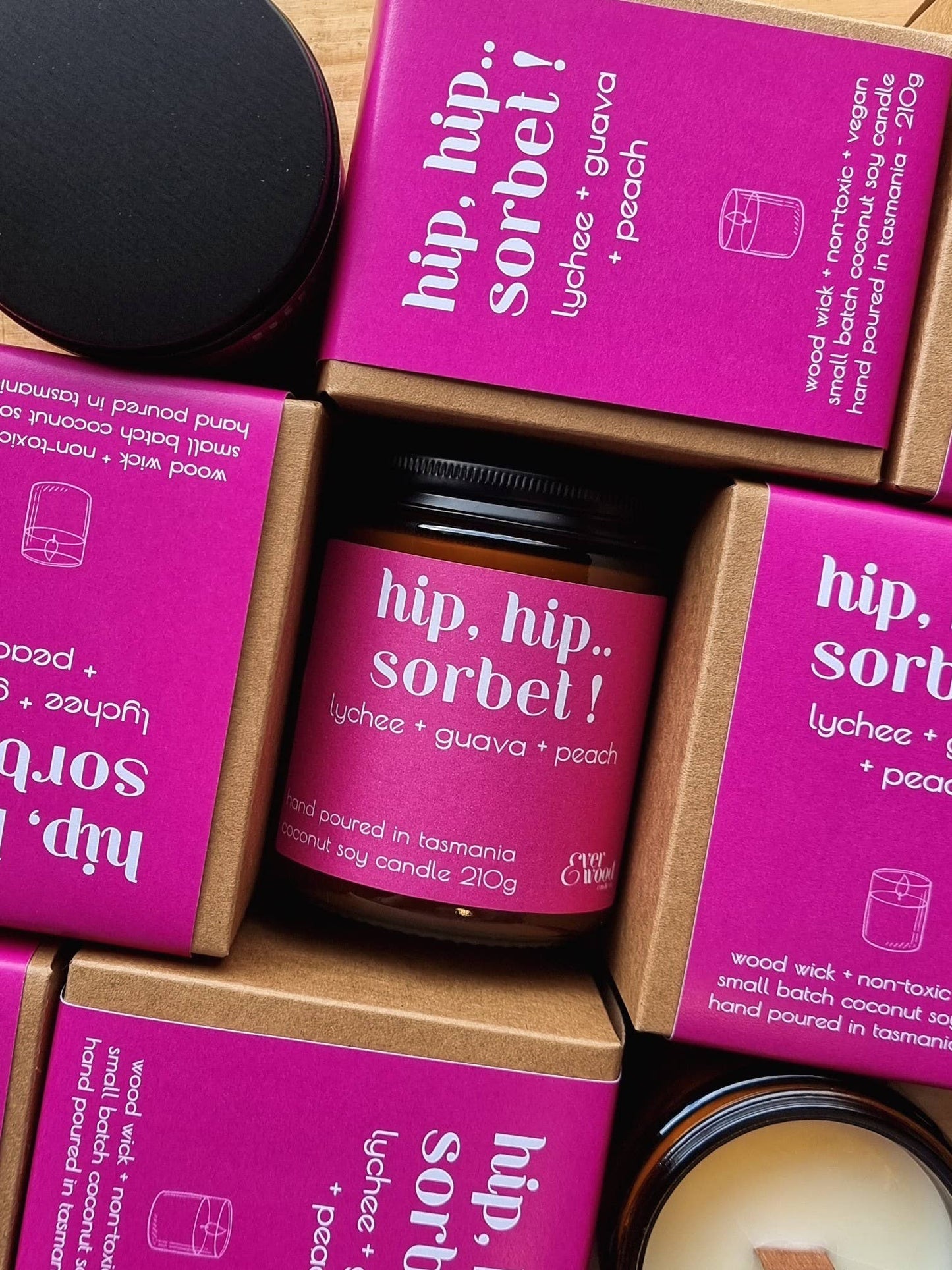 'Hip, Hip.. Sorbet!' Candle 210g