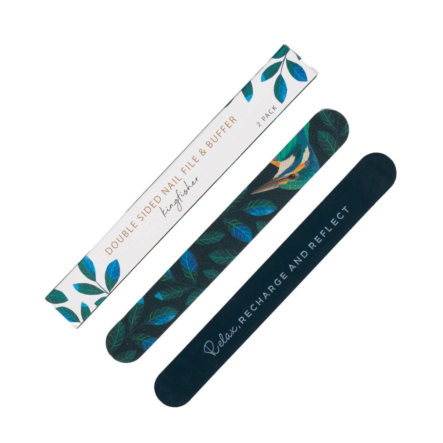 Double Sided Nail File & Buffer 2pk - Asst Designs